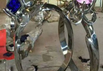 異形指環(huán)雕塑廠家 現(xiàn)代小品 公園不銹鋼指環(huán)雕塑