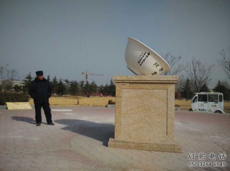 廣場大碗雕塑廠家 公園小品 仿真不銹鋼大碗雕塑