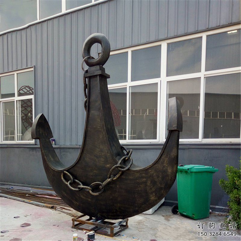 鍛造船舵雕塑廠家 創意小品 戶外不銹鋼船舵雕塑生產