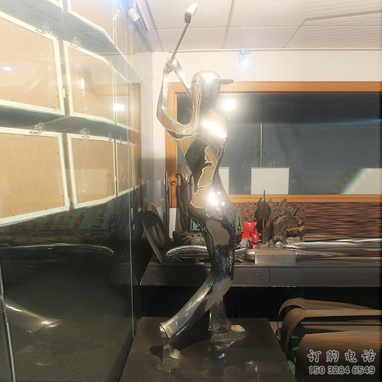 抽象一帆風順雕塑廠家 鏡面不銹鋼創意小品 