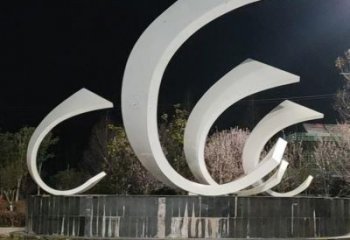 歐式小船雕塑廠家 抽象擺件 大型不銹鋼小船雕塑鑄造