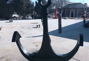 創意船舵雕塑廠家 歐式小品 公園不銹鋼船舵雕塑生產