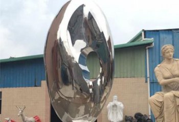 鍛造雞蛋雕塑廠家 現(xiàn)代鏡面小品 戶外不銹鋼雞蛋雕塑生產(chǎn)