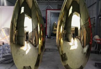 鍍金雞蛋雕塑廠家 現(xiàn)代擺件 大型不銹鋼雞蛋雕塑生產(chǎn)