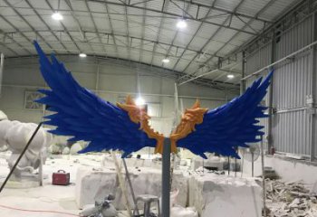 戶外鳳尾雕塑廠家 噴漆小品 大型不銹鋼鳳尾雕塑生產