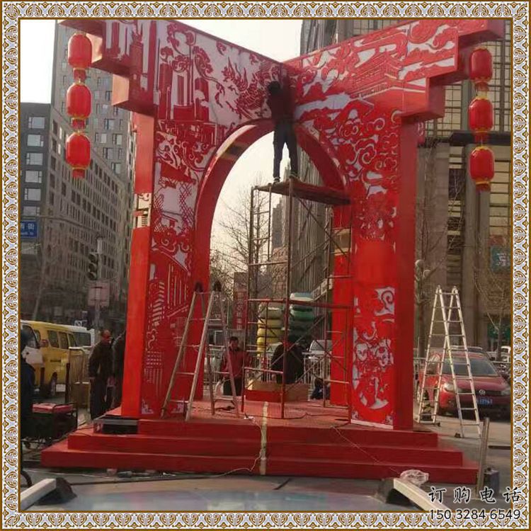 異形燈籠雕塑廠家 現代小品 公園不銹鋼燈籠雕塑生產