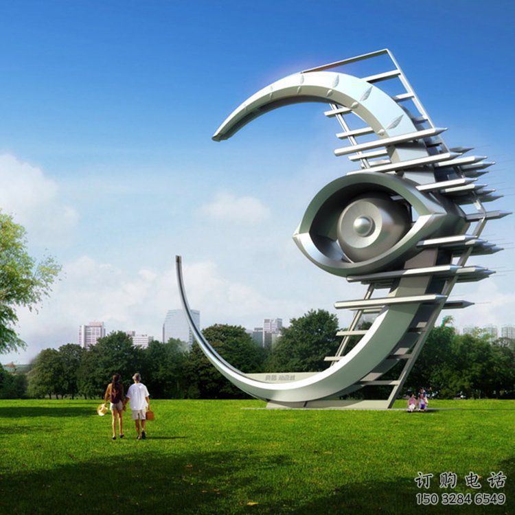 大型月亮雕塑廠家 鍛造小品 房地產(chǎn)不銹鋼月亮雕塑