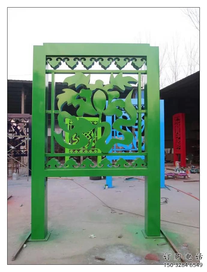 鏤空屏風雕塑廠家 現(xiàn)代戶外小品 住宅小區(qū)不銹鋼屏風雕塑