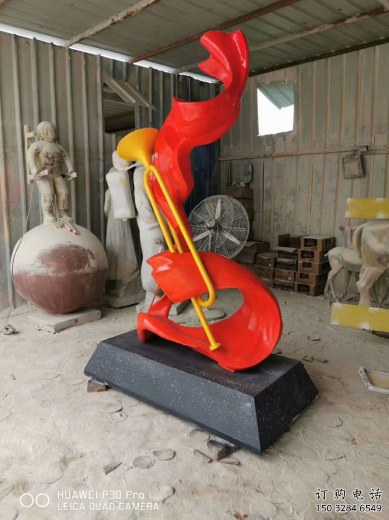 創(chuàng)意沖鋒號雕塑廠家 部隊(duì)小品 公園不銹鋼沖鋒號雕塑