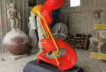 部隊號角雕塑廠家 現代小品 噴漆不銹鋼號角雕塑