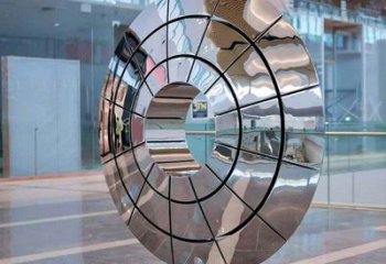 大型圓鏡雕塑廠家 鍛造鏡面小品 戶外不銹鋼圓鏡雕塑生產