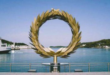 大型環形雕塑廠家 鍛造小品 戶外不銹鋼環形雕塑生產