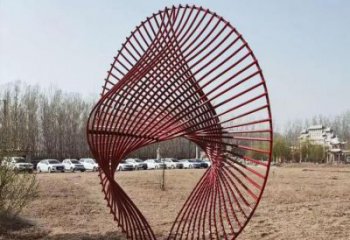 步行街圓圈雕塑廠家 剪紙游樂場小品 烤漆不銹鋼圓圈雕塑生產