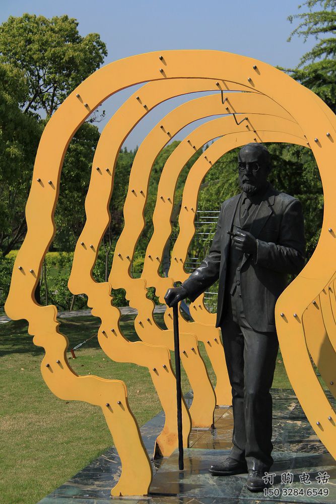 現代大門雕塑廠家 大型別墅區擺件 抽象不銹鋼大門雕塑生產