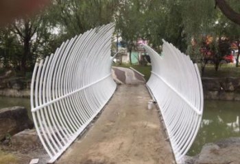 鏤空拱門雕塑廠家 園林小品 大型不銹鋼拱門雕塑生產