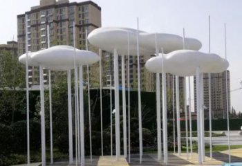 創(chuàng)意云彩雕塑廠家 現(xiàn)代烤漆擺件 大型不銹鋼云彩雕塑生產(chǎn)