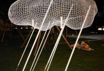 鏤空云梯雕塑廠家 公園小品 住宅小區(qū)不銹鋼云梯雕塑生產(chǎn)