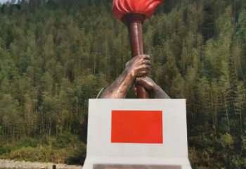 烤漆火把雕塑廠家 抽象小品 戶外不銹鋼火把雕塑生產(chǎn)