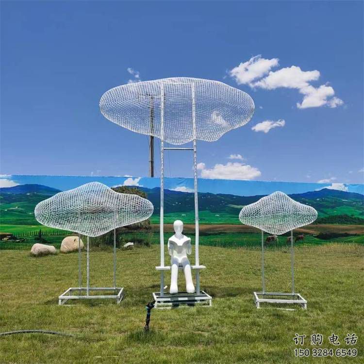 步行街云梯雕塑廠家 剪紙游樂場小品 歐式不銹鋼云梯雕塑制作