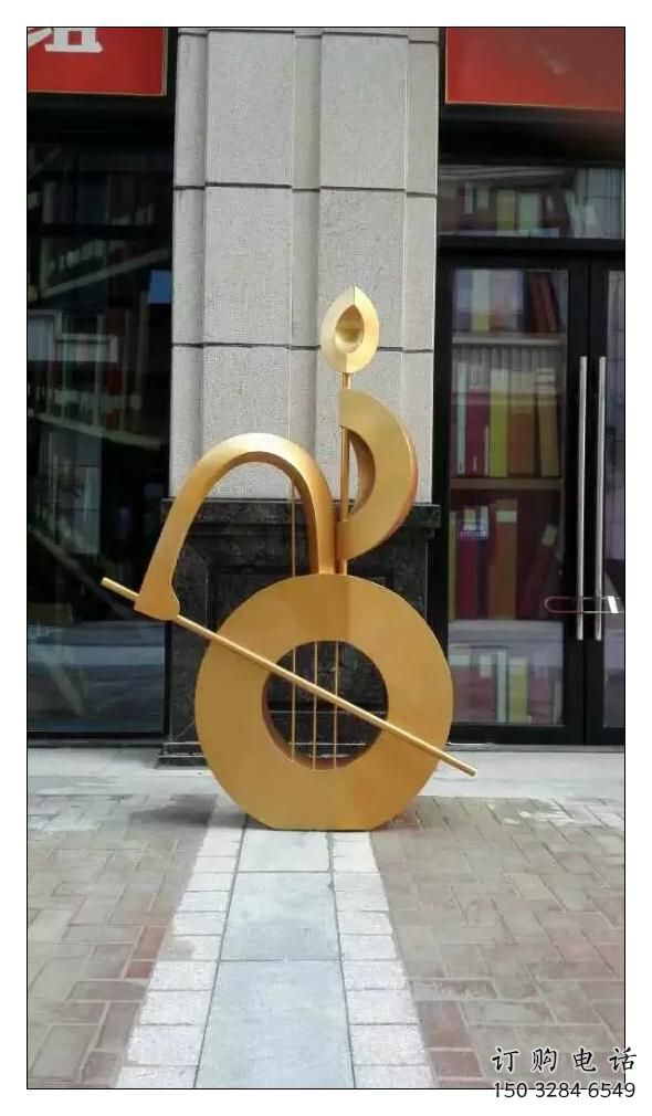 庭院音符雕塑廠家 烤漆小品 鍛造不銹鋼音符雕塑價格