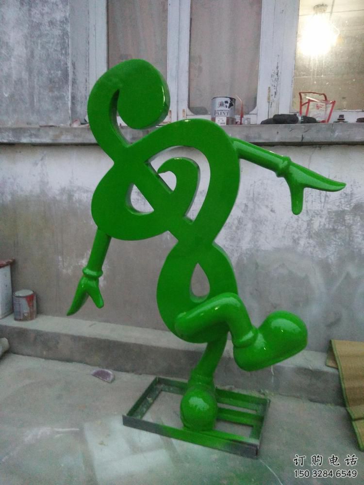 別墅區(qū)音符雕塑廠家 大型烤漆擺件 現(xiàn)代不銹鋼音符雕塑生產(chǎn)