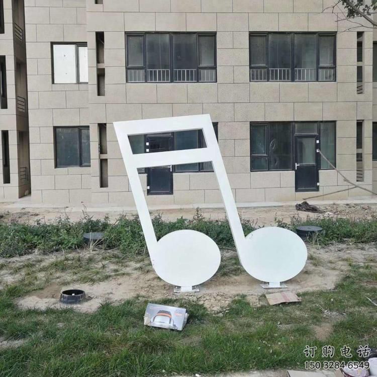 幾何樂譜雕塑廠家 現代小品 大門口不銹鋼樂譜雕塑制作