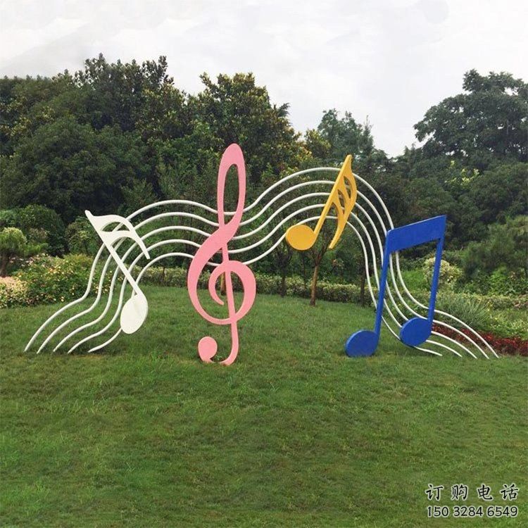 歐式樂譜雕塑廠家 抽象擺件 音樂不銹鋼樂譜雕塑生產(chǎn)