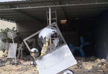 異形電腦雕塑廠家 現(xiàn)代小品 校園不銹鋼電腦雕塑生產(chǎn)