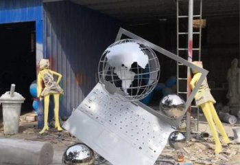 中式電腦雕塑廠家 現(xiàn)代教育小品 戶外不銹鋼電腦雕塑生產(chǎn)