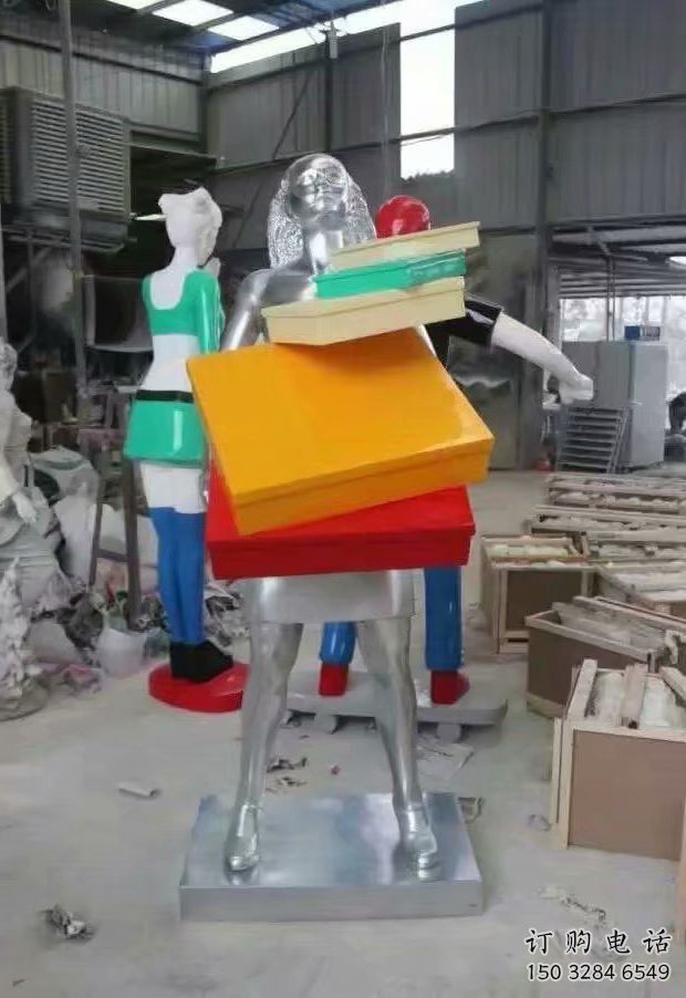 廣場提包雕塑廠家 抽象小品 戶外不銹鋼提包雕塑生產(chǎn)