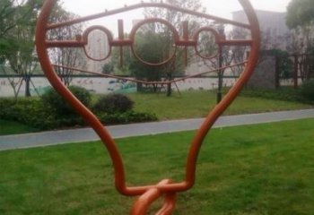 大型電燈泡雕塑廠家 抽象小品 現代不銹鋼電燈泡雕塑