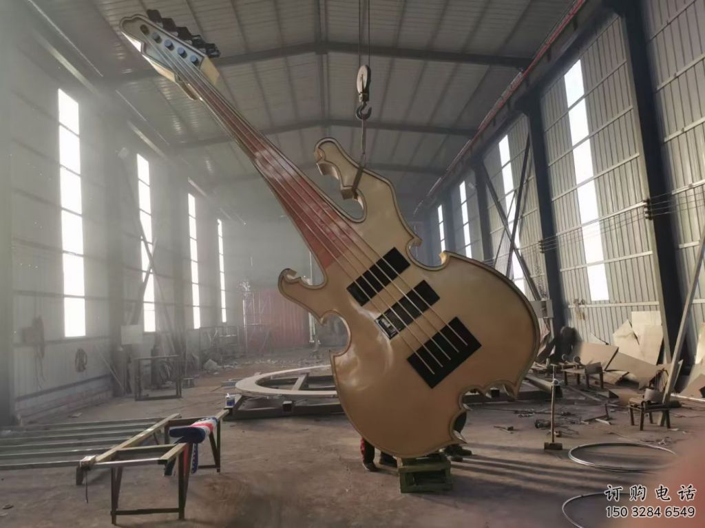 抽象提琴雕塑廠家 公園小品  戶外不銹鋼提琴雕塑