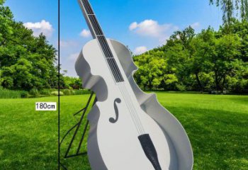創意大提琴雕塑廠家 公園小品 大型不銹鋼大提琴雕塑