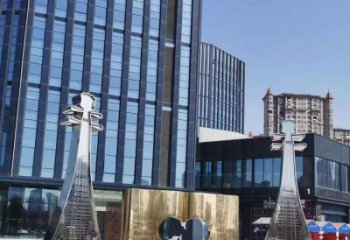 街道小提琴雕塑廠家 現(xiàn)代擺件 鏡面不銹鋼小提琴雕塑