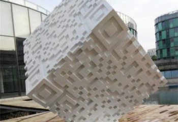 抽象二維碼雕塑廠家 現代小品 戶外不銹鋼二維碼雕塑廠家