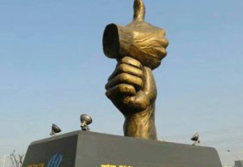 烤漆握手雕塑廠家 廣場小品 創意不銹鋼握手雕塑廠