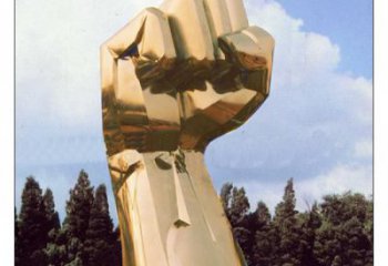 廣場拳頭雕塑廠家 創(chuàng)意小品 現(xiàn)代不銹鋼拳頭雕塑廠