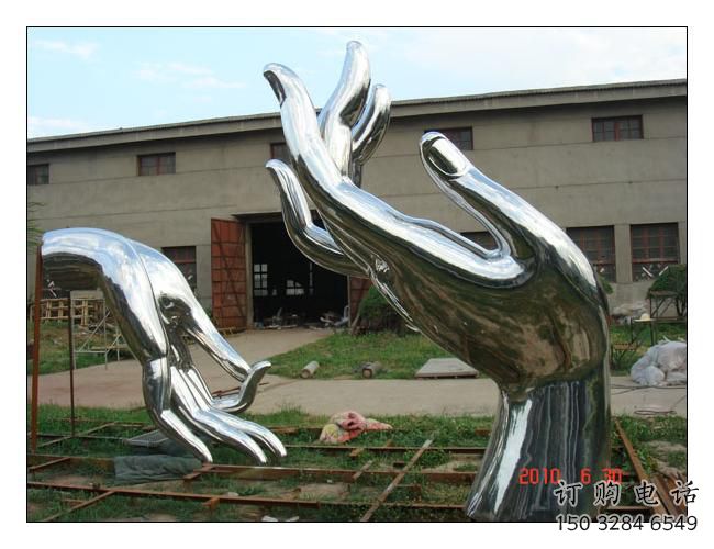 鏡面拇指雕塑廠家 大型擺件 創(chuàng)意不銹鋼拇指雕塑廠