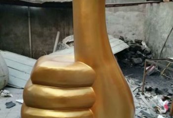 烤漆拇指雕塑廠家 現(xiàn)代小品 戶外不銹鋼拇指雕塑廠