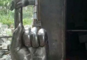 鍛造拇指雕塑廠家 抽象小品 戶外不銹鋼拇指雕塑廠