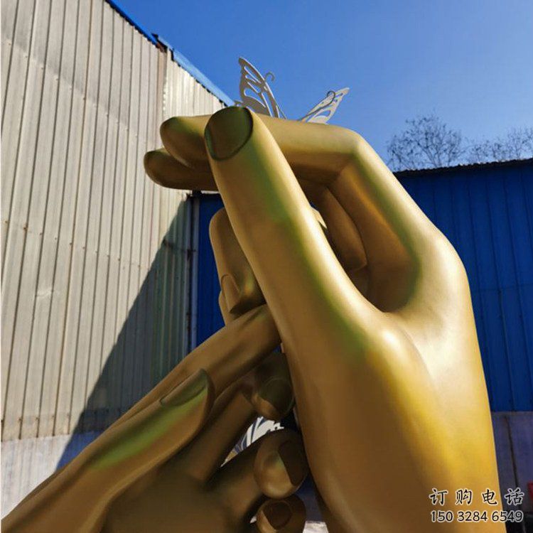 大型手掌雕塑廠家 鍛造小品 創意不銹鋼手掌雕塑廠