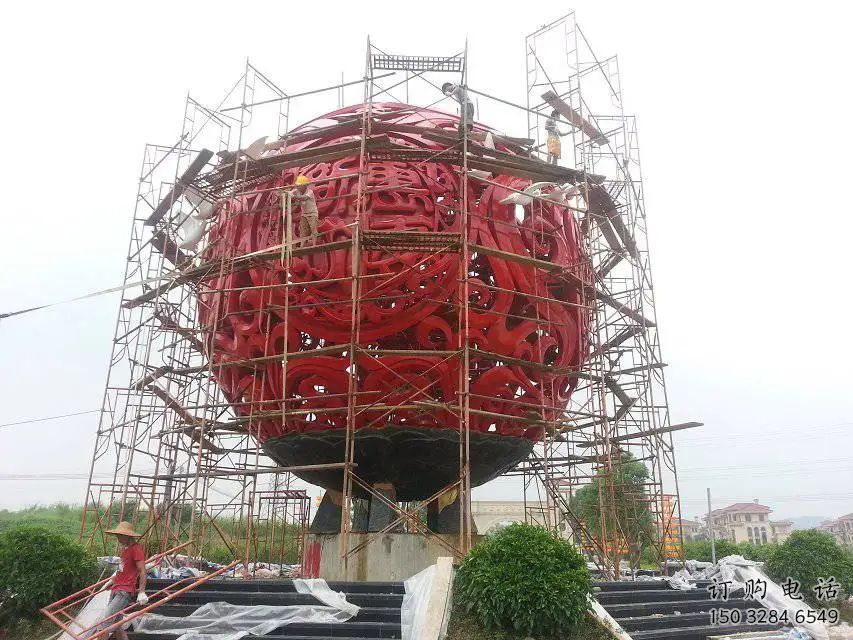 大型紅日雕塑廠家 鏤空小品 戶外不銹鋼紅日雕塑廠