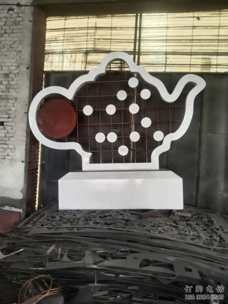 園林路標雕塑廠家 鏤空小品 中式不銹鋼路標雕塑廠