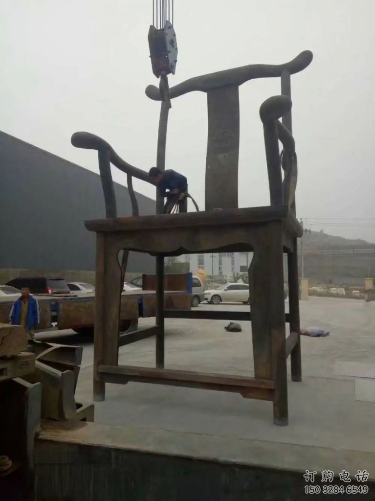 噴漆椅子雕塑廠家 中式小品 現(xiàn)代不銹鋼椅子雕塑廠