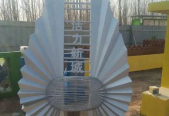 創意路標雕塑廠家 現代小品 公園不銹鋼路標雕塑廠