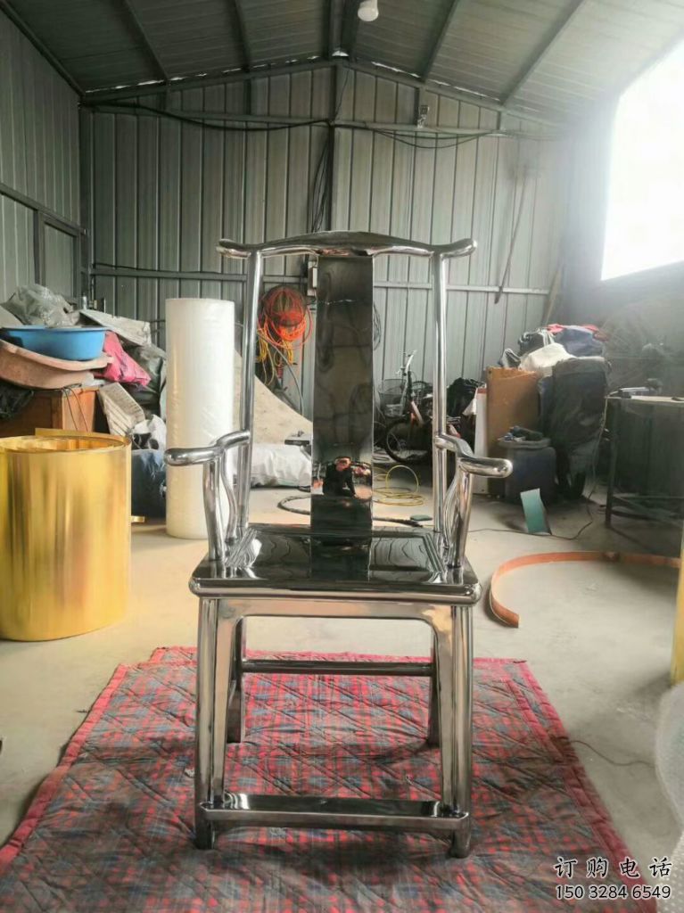 抽象椅子雕塑廠家 現(xiàn)代小品 公園不銹鋼椅子雕塑廠