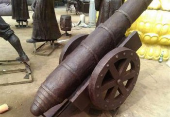 現(xiàn)代炮雕塑廠家 大型別墅區(qū)擺件 戶外不銹鋼炮雕塑廠