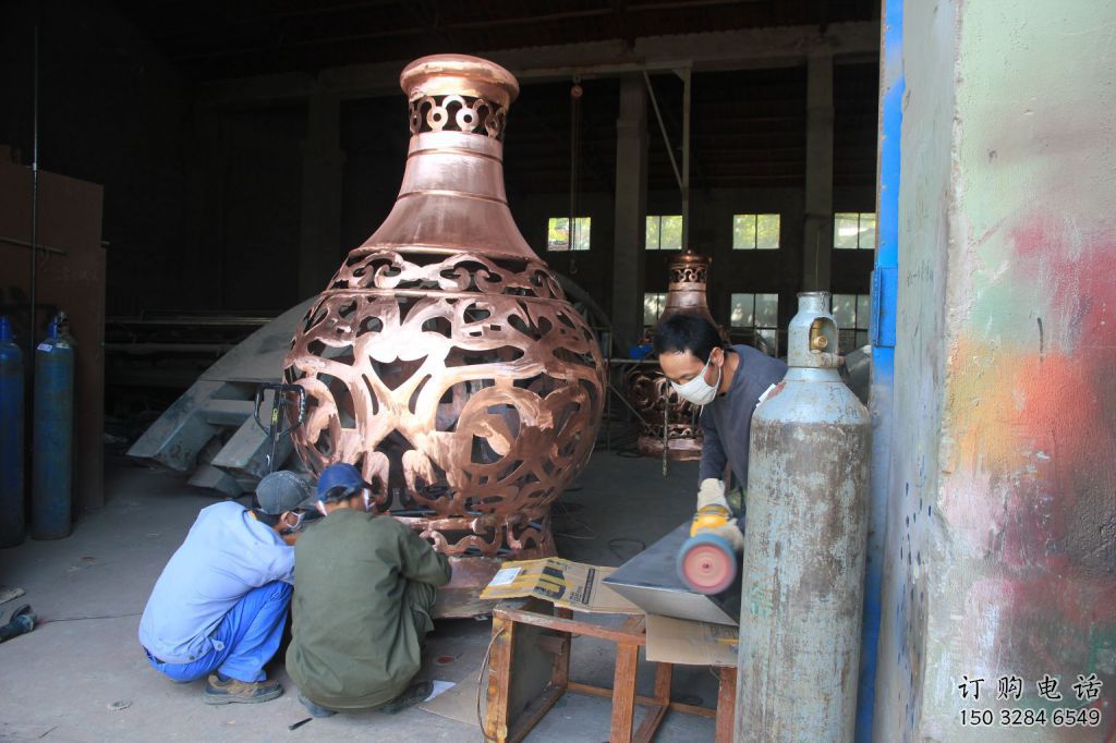 仿古花瓶雕塑廠家 公園小品 房地產(chǎn)不銹鋼花瓶雕塑廠