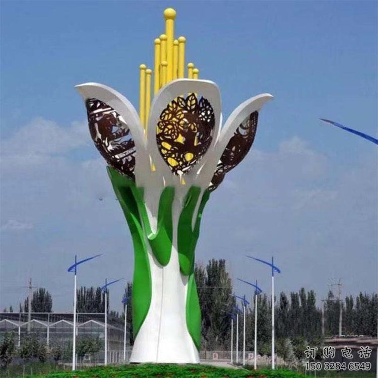 園林市政雕塑廠家 公園小品 中式不銹鋼市政雕塑廠