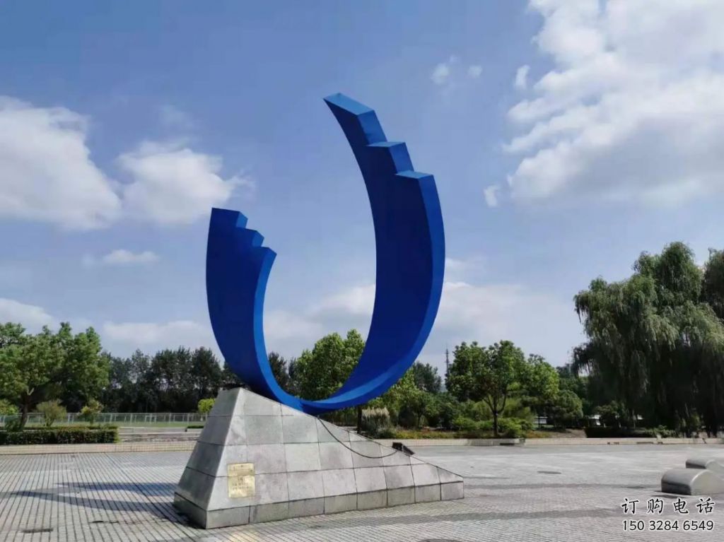 彩繪磁鐵雕塑廠家 抽象擺件 街頭不銹鋼磁鐵雕塑廠